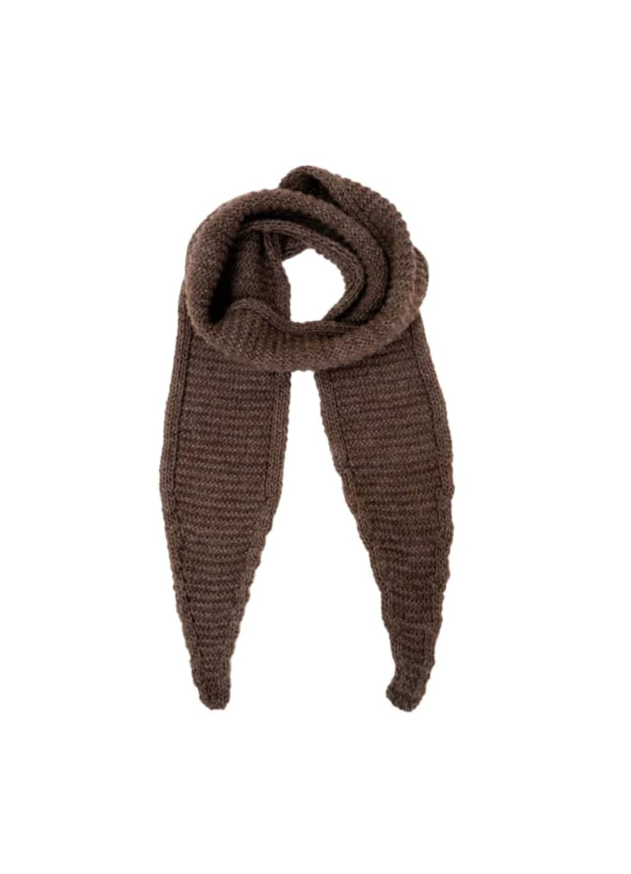 Black Colour Sally Scarf In Taupe