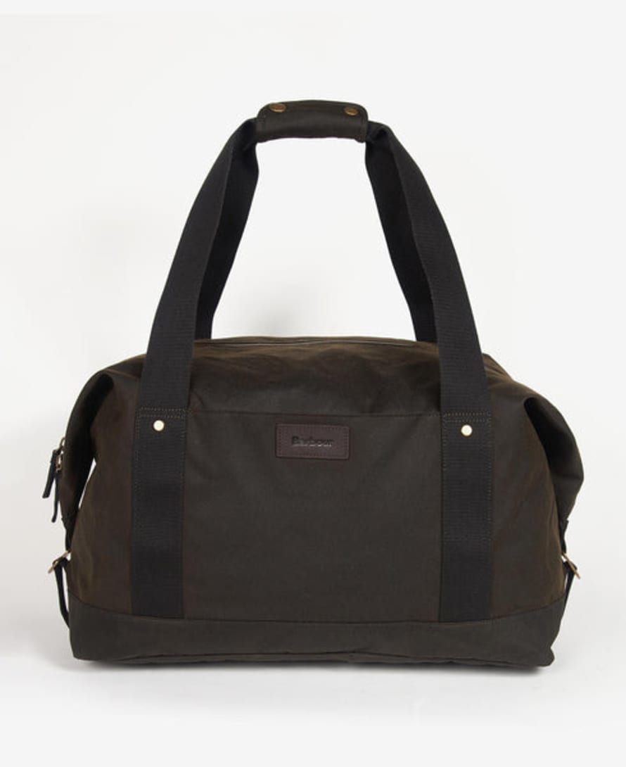 Barbour Olive Wax Holdall Bag