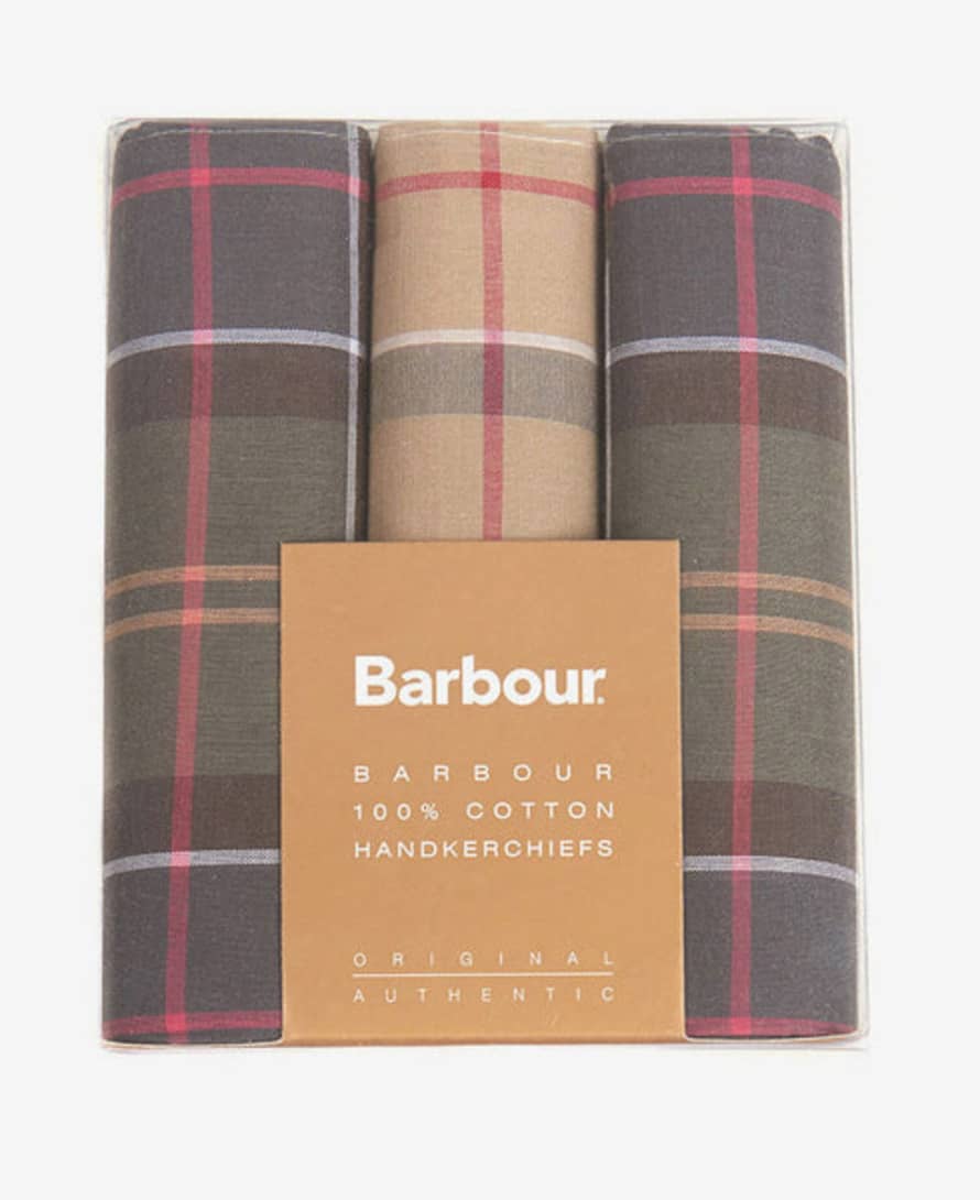 Barbour Tartan Assortment Handkerchief Box Set