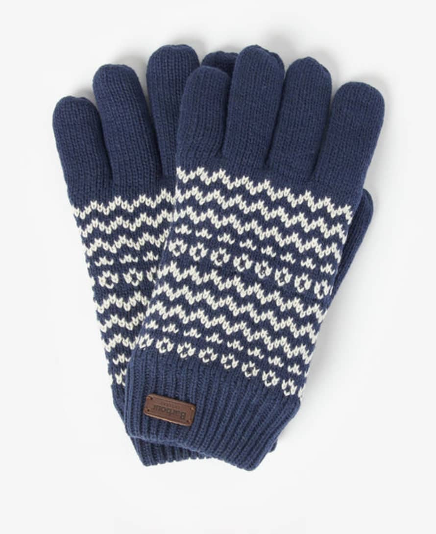 Barbour Navy/ecru Fontwell Gloves