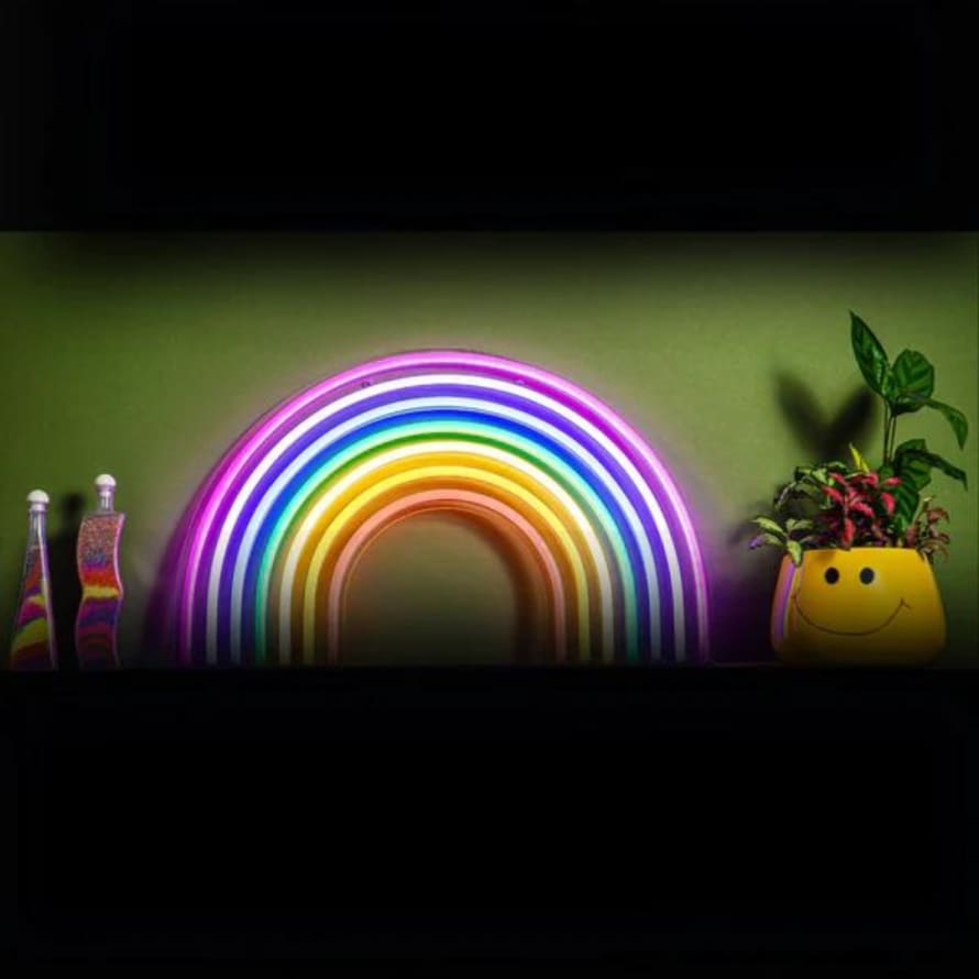 Amber Bright Creations Coloured Rainbow Neon Wall Art