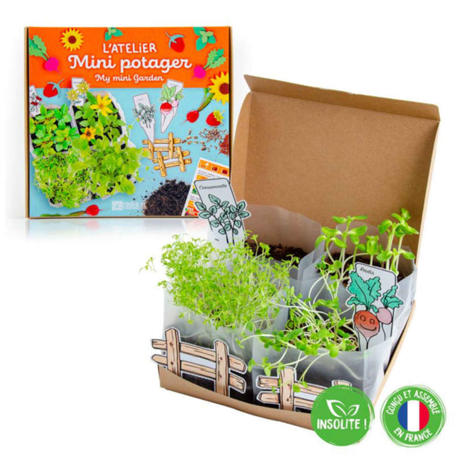 Radis et Capucine Organic Mini Vegetable Garden Set