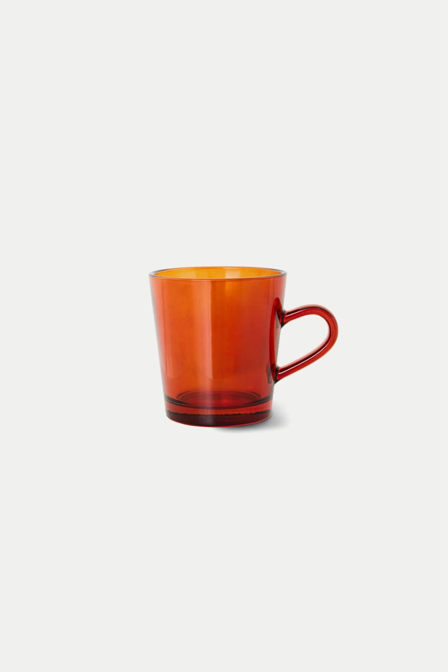 HK Living 70s Glassware Amber Coffee Cup