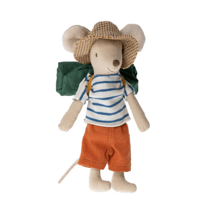 Maileg Hiker Mouse Big Brother Striped Shirt