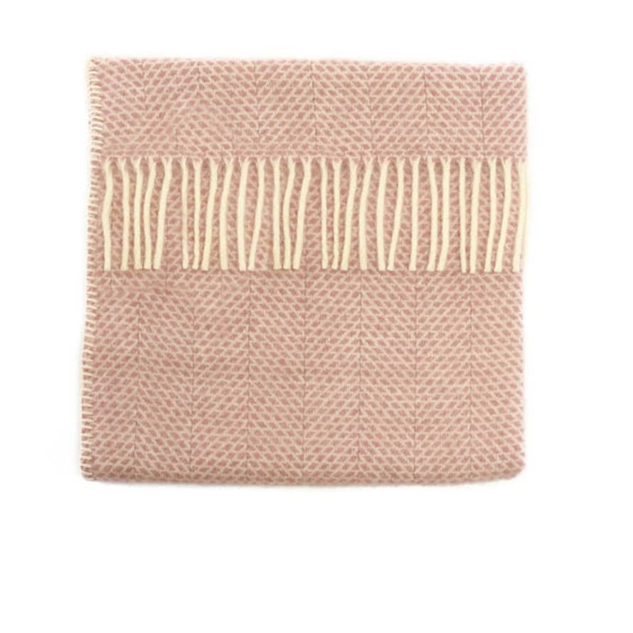 Tweedmill Pram Blanket Beehive – Dusky Pink