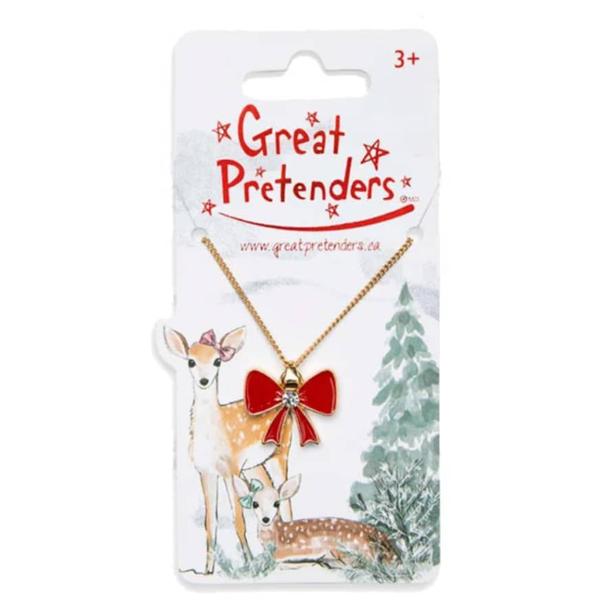 great pretenders Holiday Bow Necklace