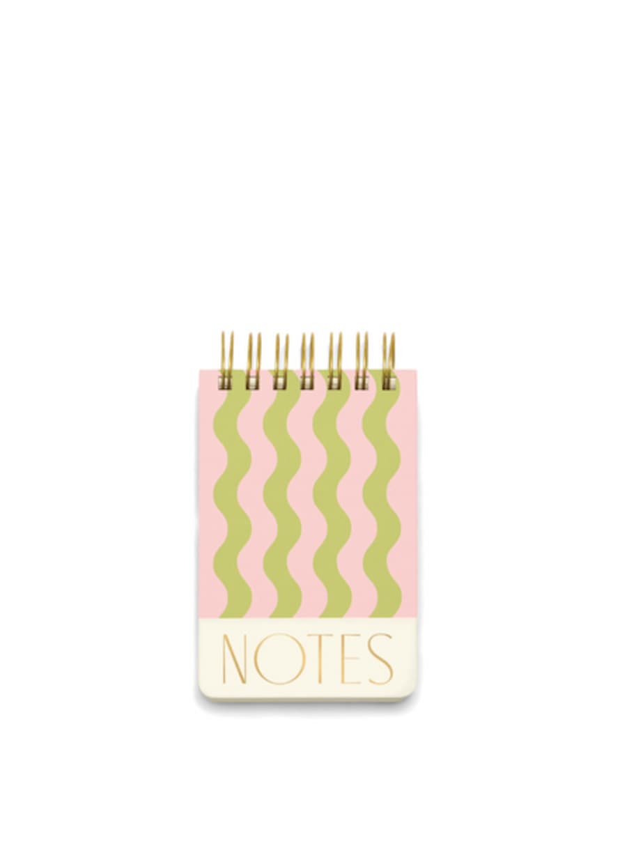 Designworks Ink Twin Wire Notepad In Wavy Stripes From