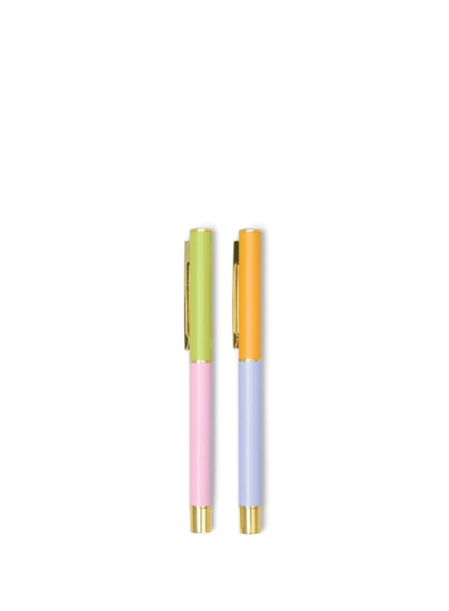 Designworks Ink Colour Block Pens In Lilac & Cornflower From