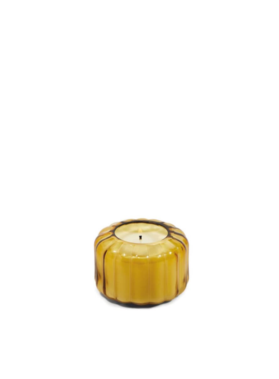 Paddywax Ripple Glass Candle 4.5oz In Golden Ember