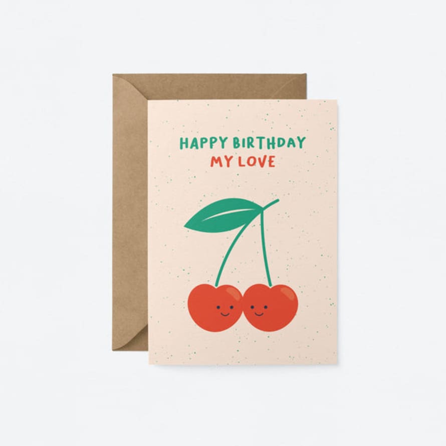 graphic  factory Happy Birthday My Love - Greeting Card: Cello Free / English