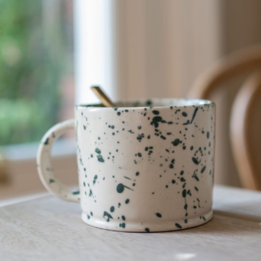 MW Home Handmade Ink Splash Mug In Forest