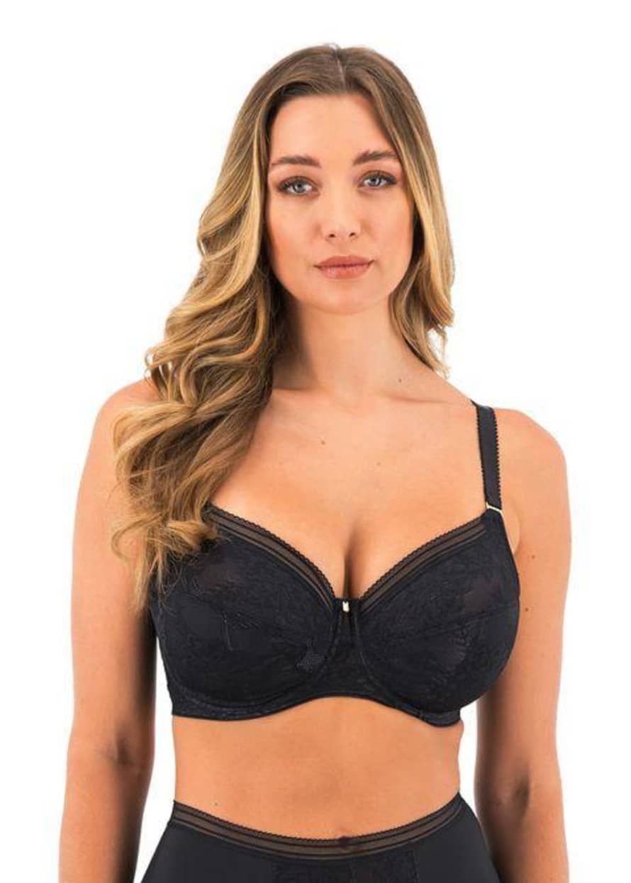 Fantasie Fusion Lace Side Support Bra In Black