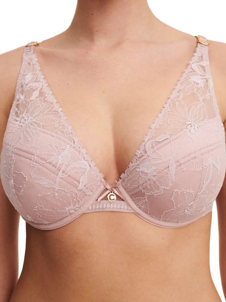 Chantelle Orchids Push Up Bra In English Rose