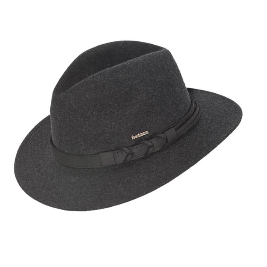 Faustmann Outleaf Wool Traveller Hat - Anthra / Black Set