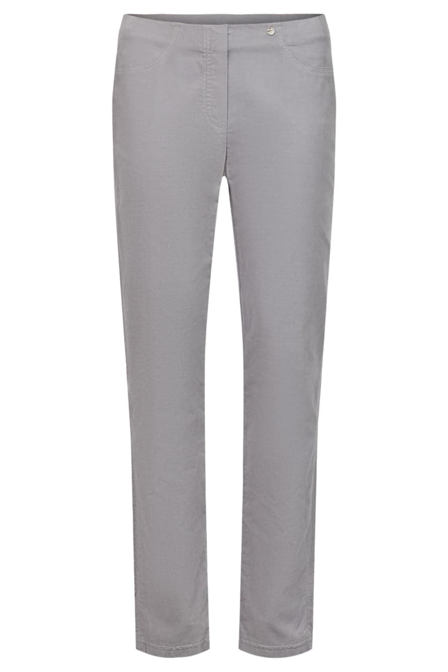 Robell Bella Trousers In Velvet Grey