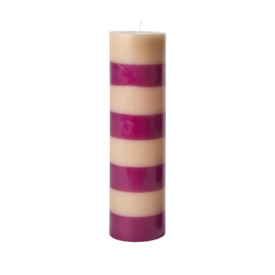 rice Striped Candles - Extra Large