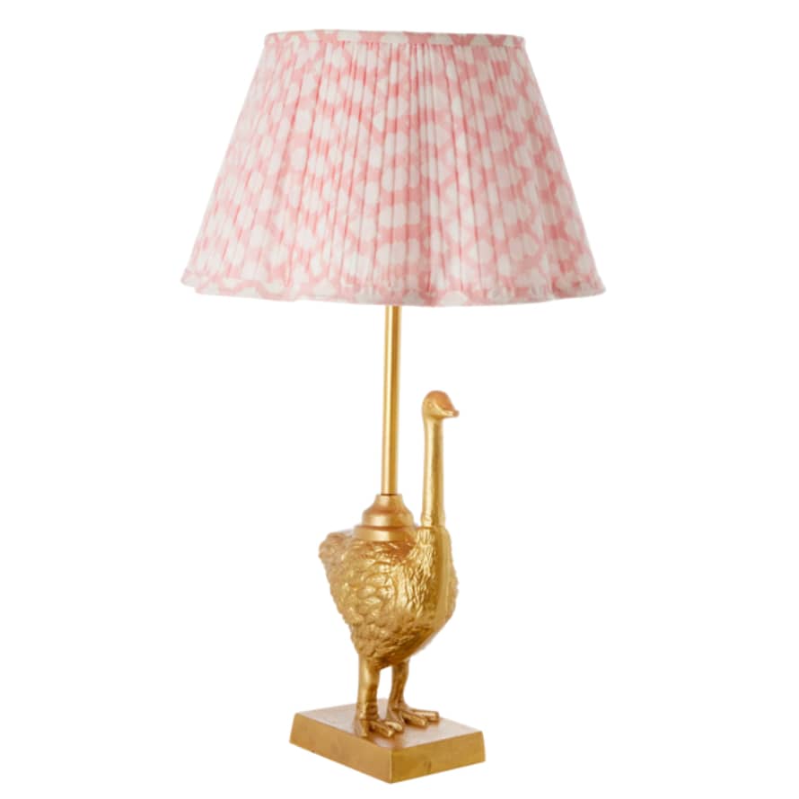 rice Ostrich Lamp - Gold