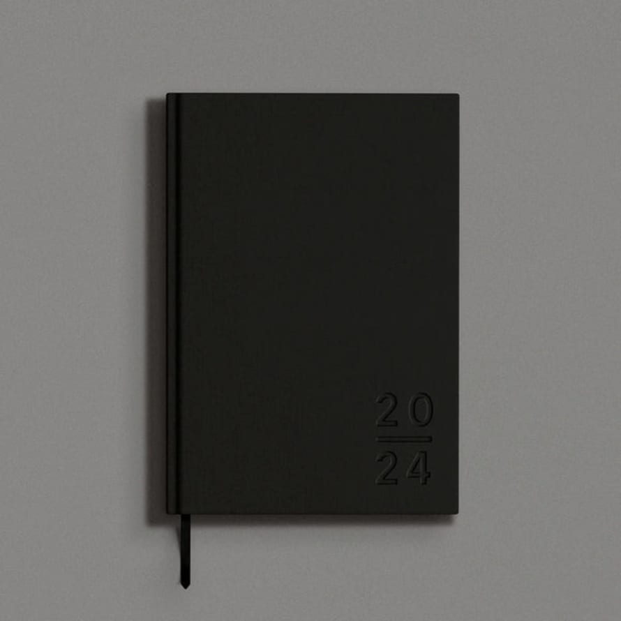1973 2024 'blank Canvas' Handmade Diary, Black