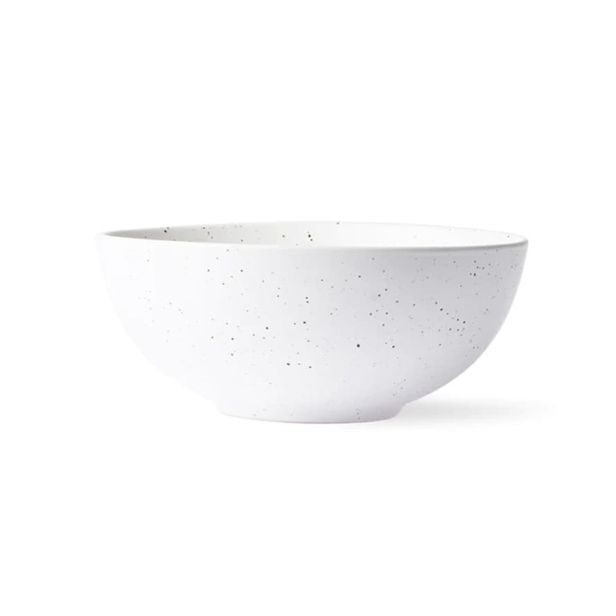 HK Living Speckled White Bowl - Bold & Basics Ceramics