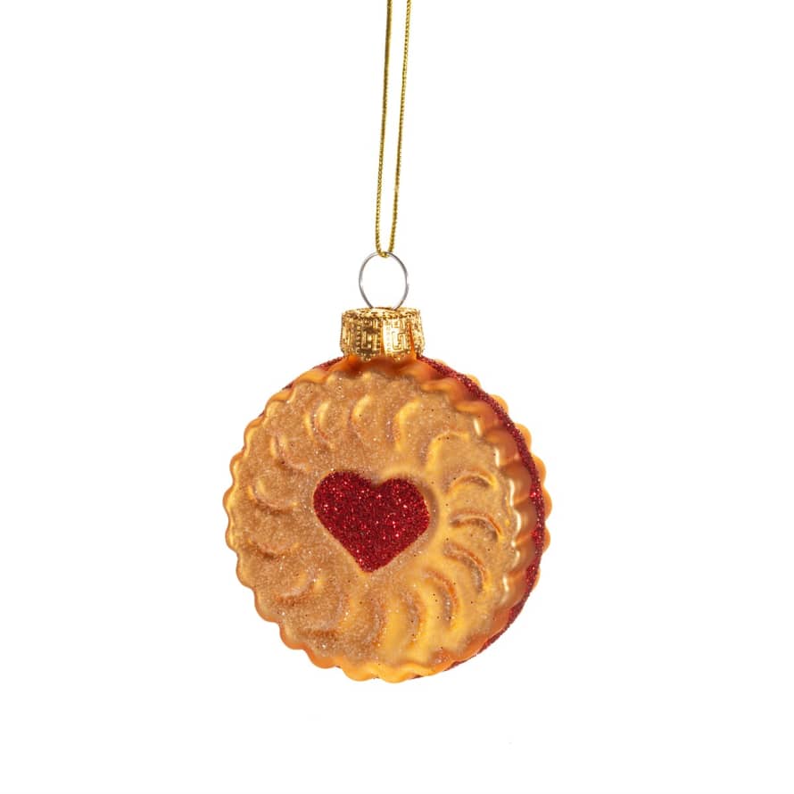 Sass & Belle  Jam Biscuit Shaped Christmas Bauble