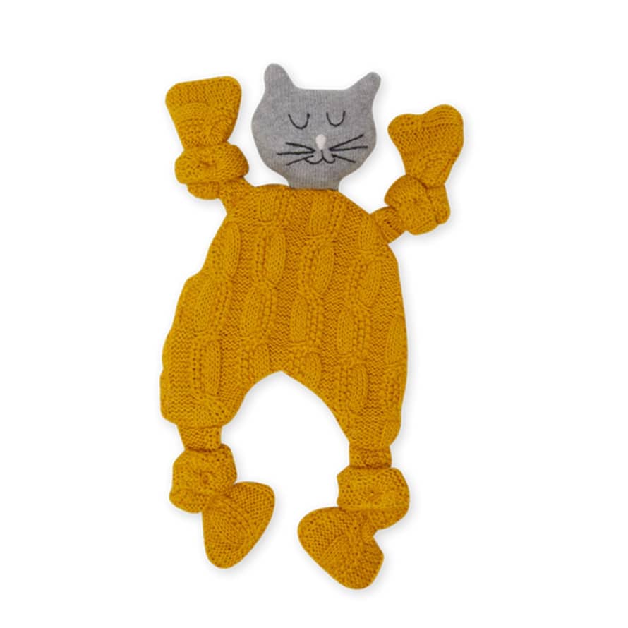 Sophie Home Cat Comforter - Cable Knit Citrus