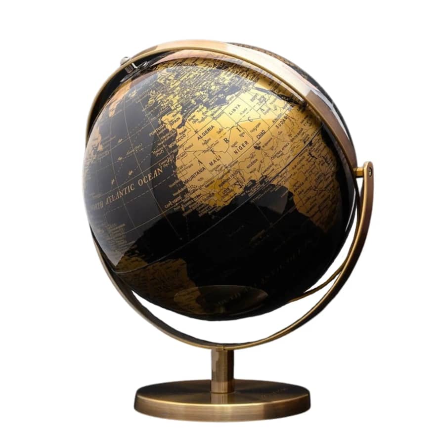 Suck UK World Tour Luxury Globe - Black / Gold