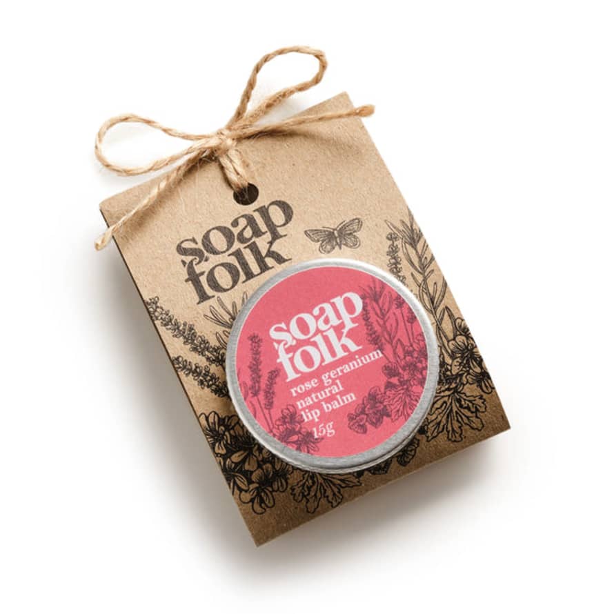 Soap Folk Soap Folk Lip Balm - Rose Geranium