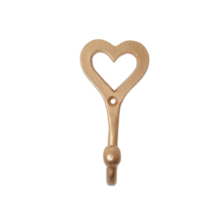 rice Metal Heart Hooks In 3 Colours