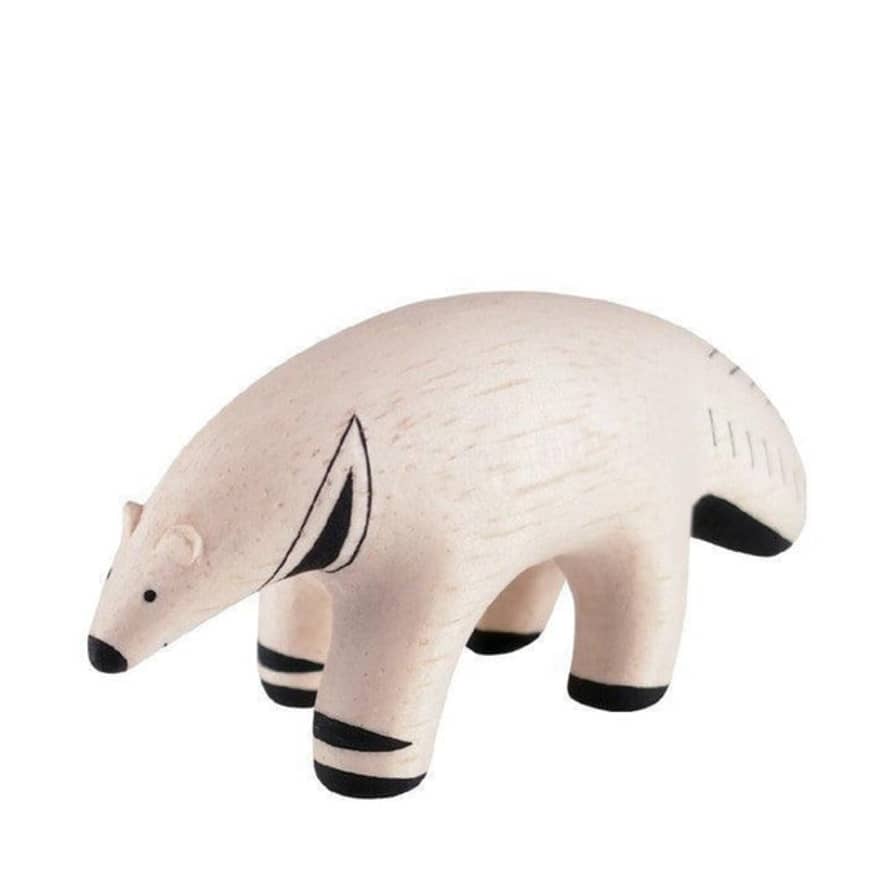 T-lab Pole Pole Hand-Carved Wooden Animal | Anteater