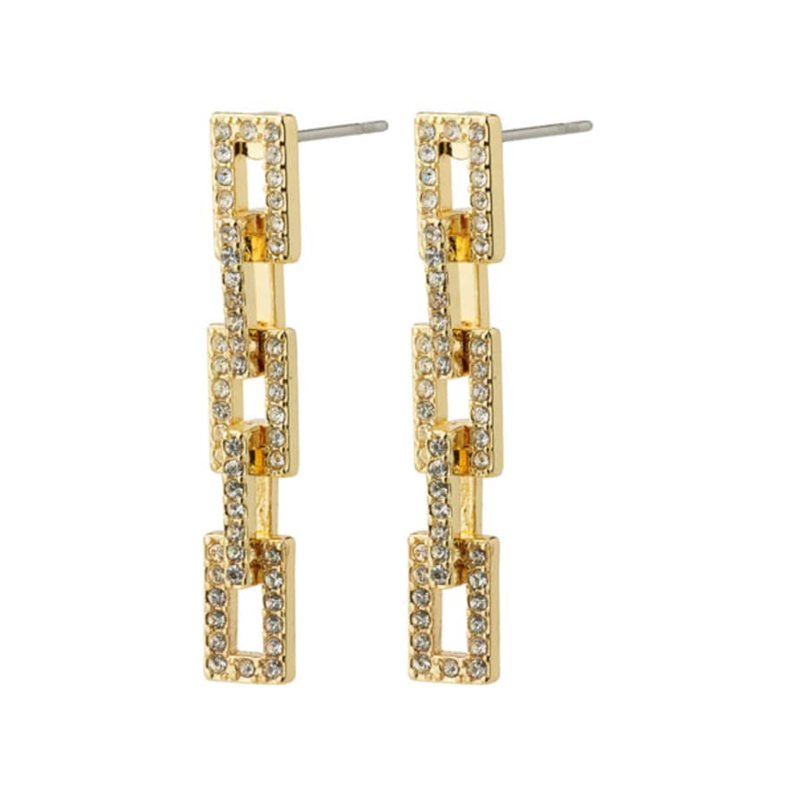 Pilgrim Coby Crystal Earrings - Gold
