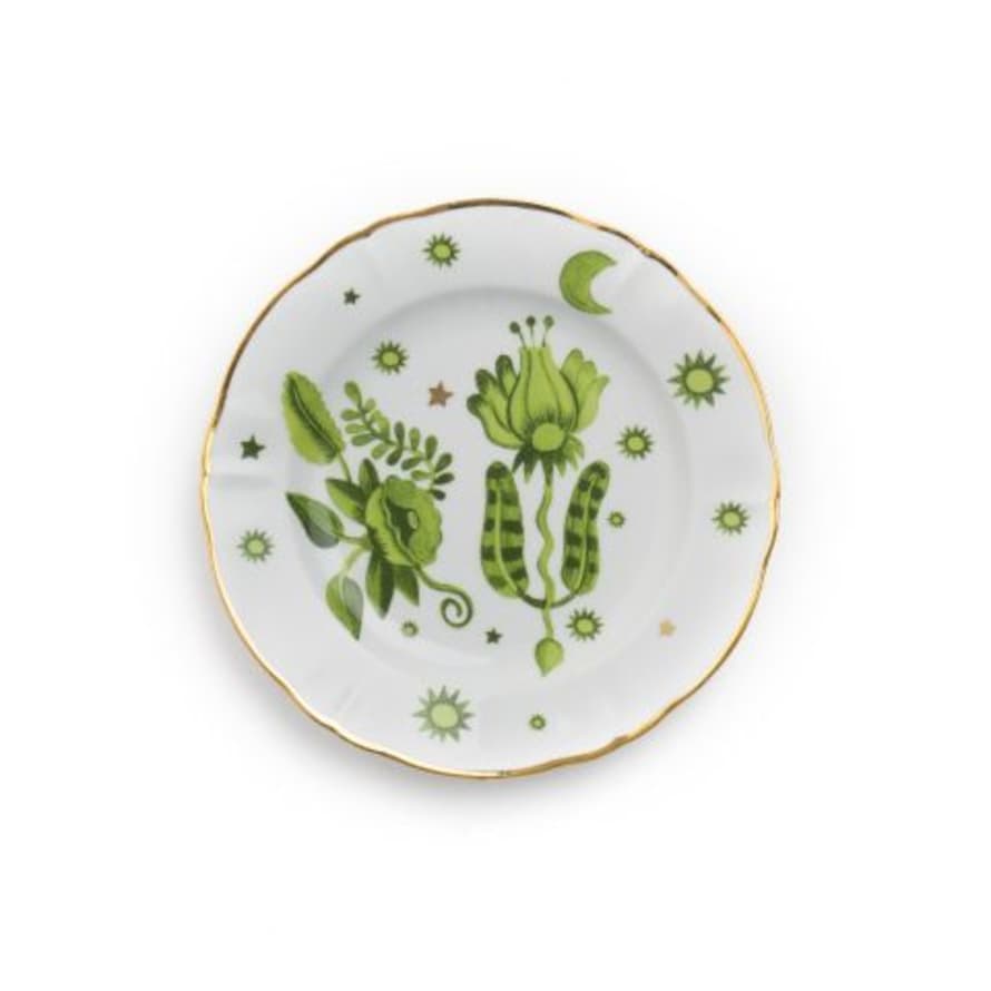 Bitossi Fruit Plate - Green Decal