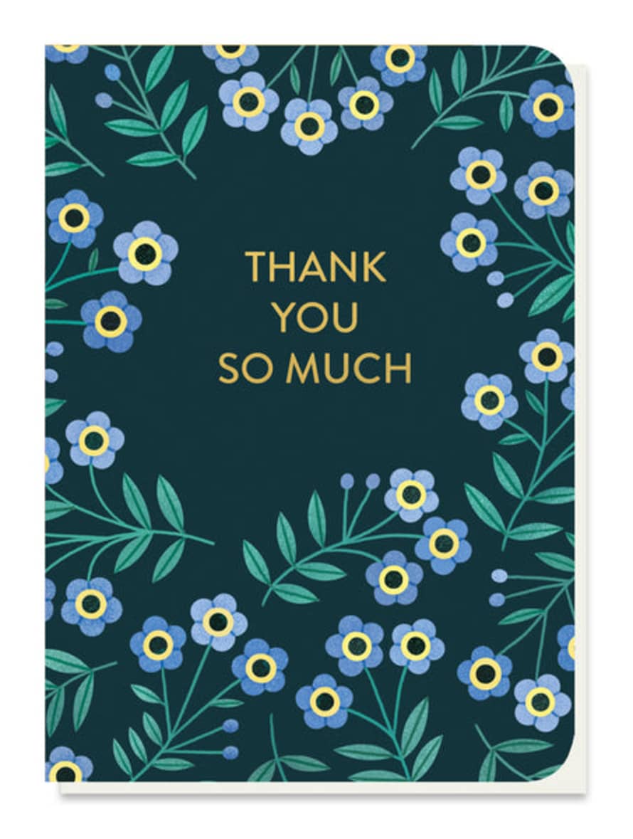Stormy Knight Forget-me-nots Thank You - Seed Stick Card
