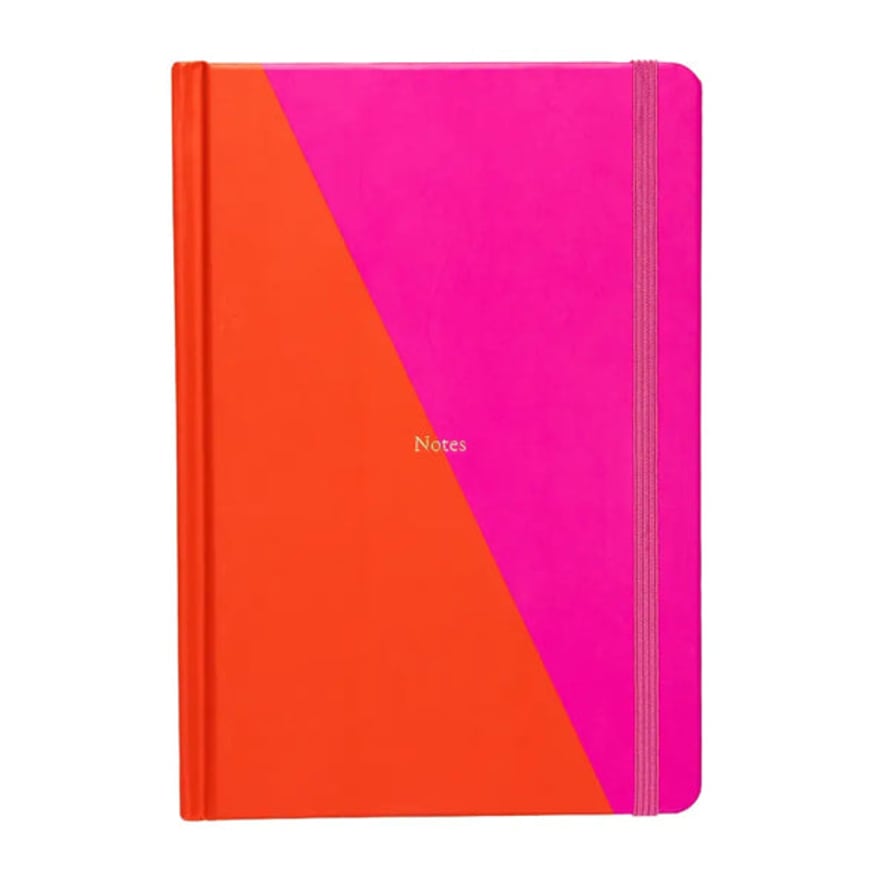 Yop & Tom Lined Notebook A5 - Pink & Orange