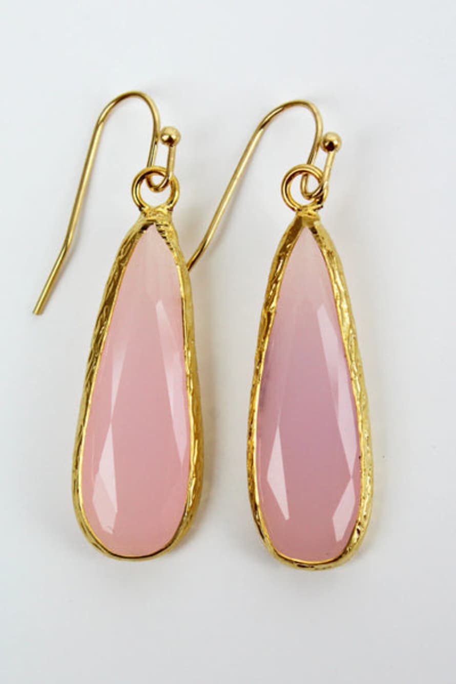 My Doris Long Drop Earrings - Pink