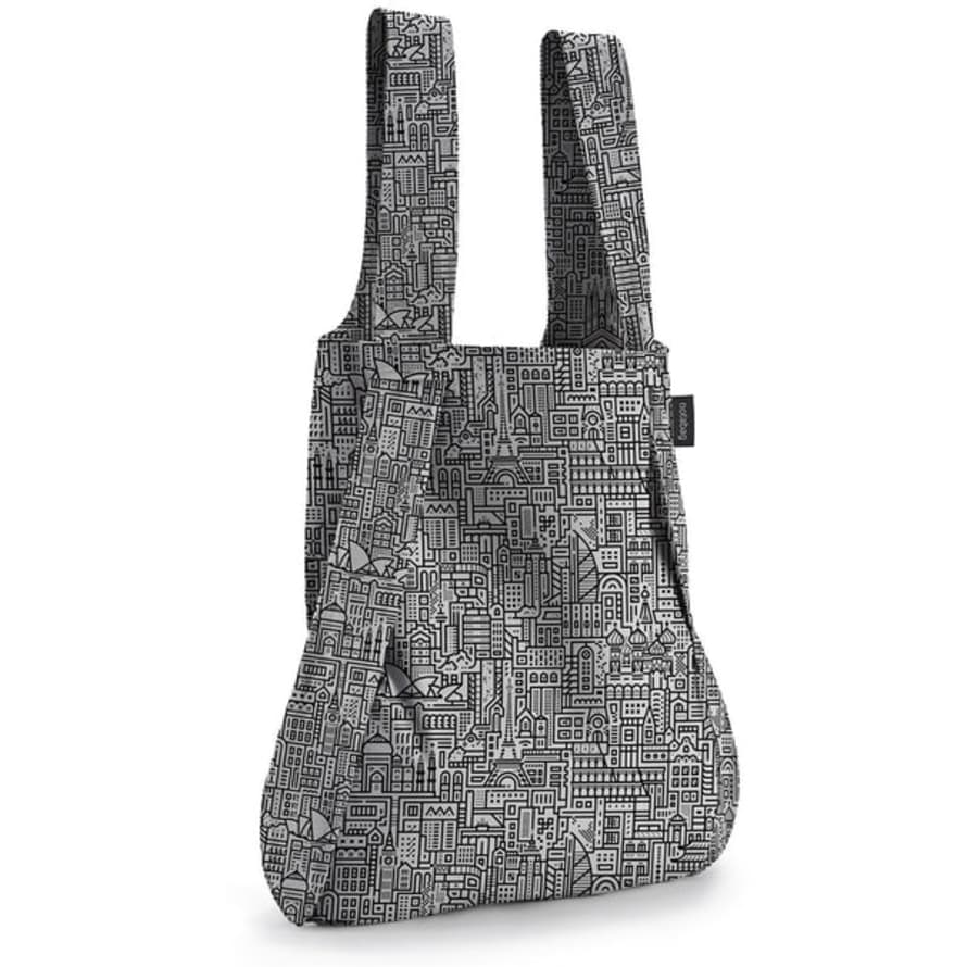 Notabag Grey/black City World Multiwear '' Bag