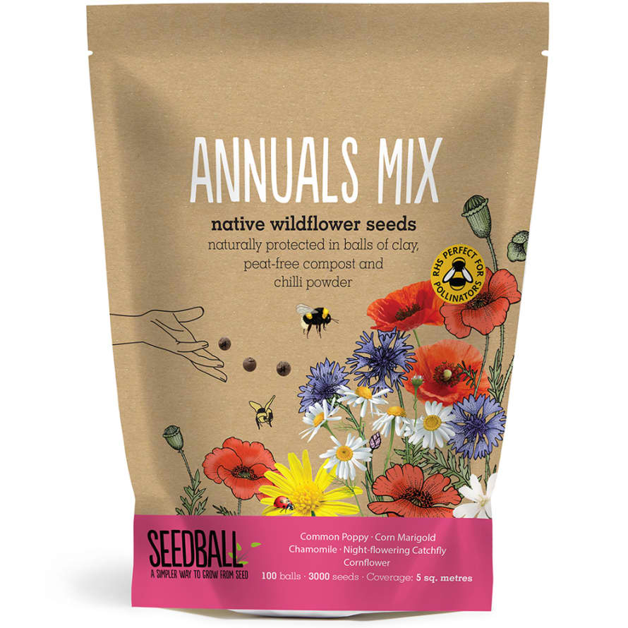 seedball Annuals Mix Wildflower Grab Bags