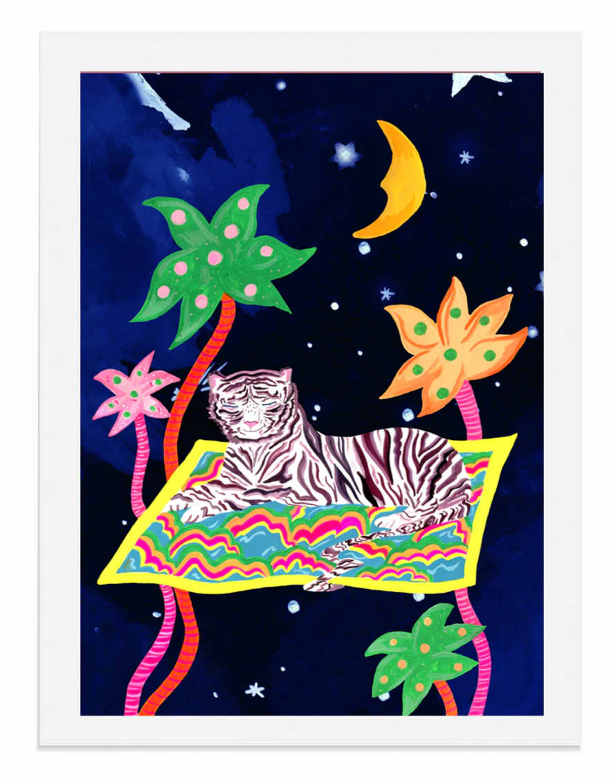 Hutch Cassidy Magical Tiger A3 Art Print