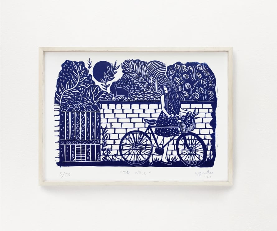 Prints by the Bay The Wall Limited Edition Lino Print