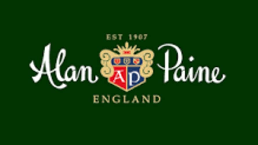 Alan Paine Green Dalham Vertical Stripe Wool Scarf