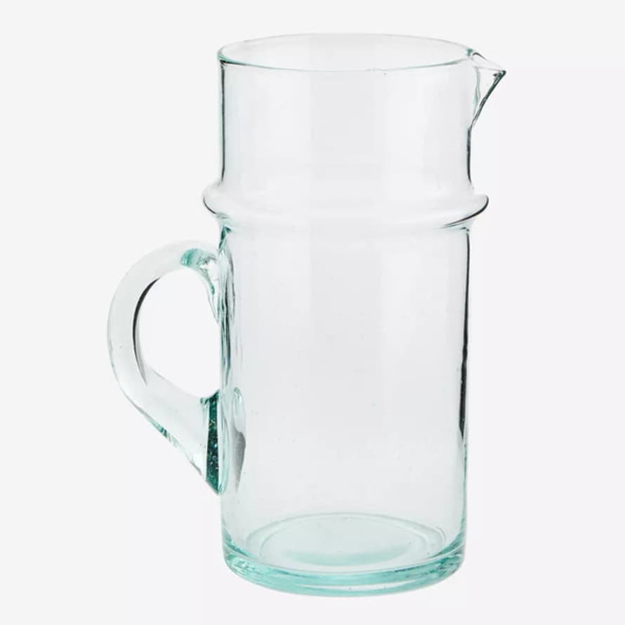 Madam Stoltz Beldi Glass Jug - Clear