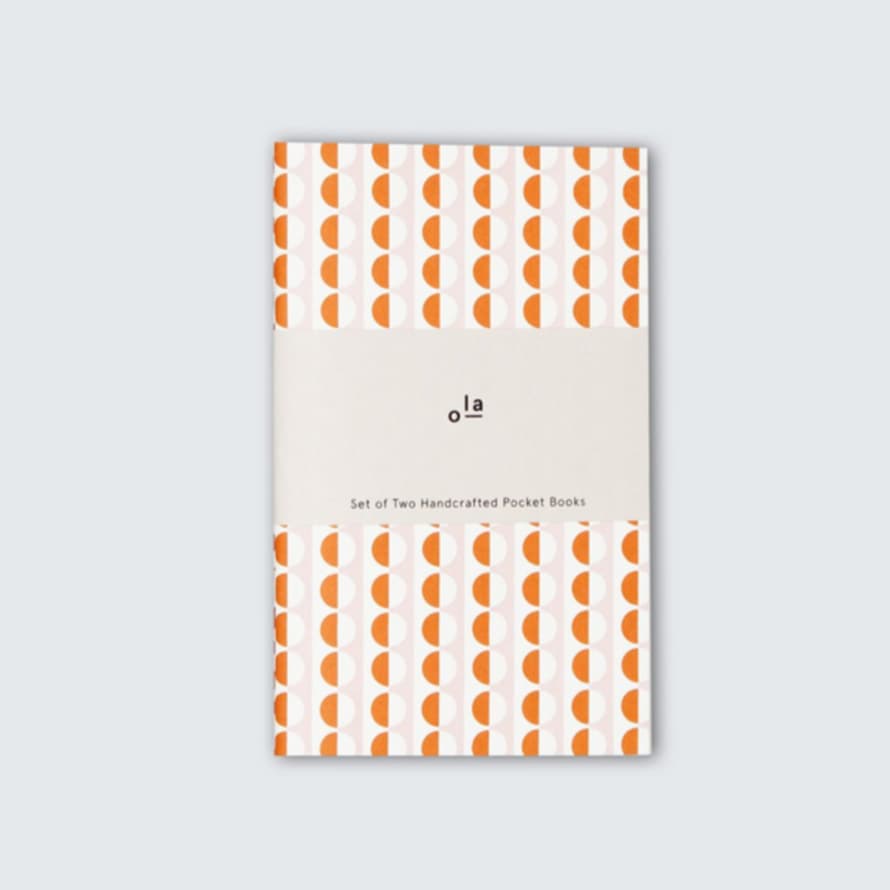 Ola Set Of 2 Pocket Books - Sophie Print & Kaffe Print