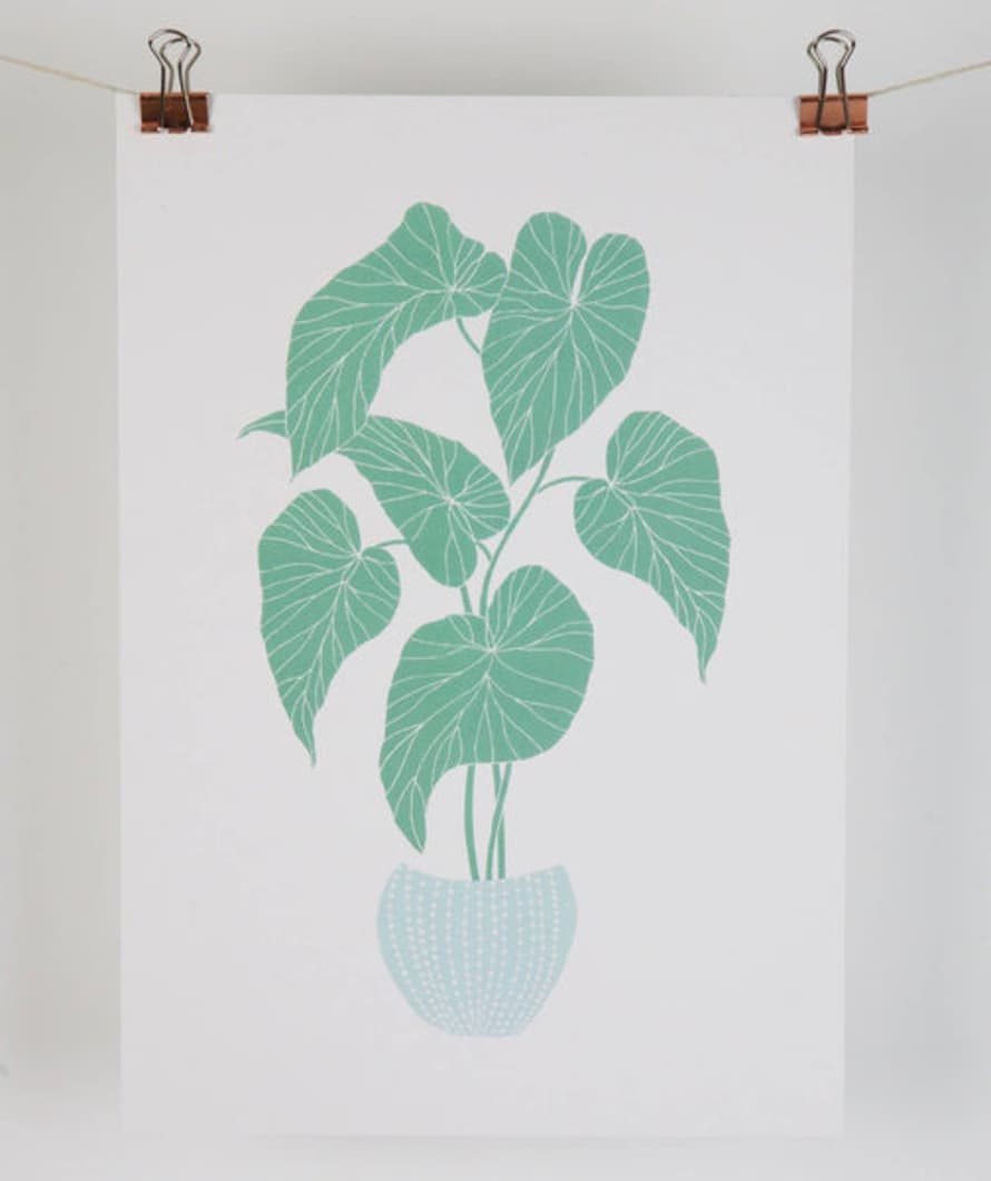 MaggieMagoo Designs Leafy Begonia. Stampa Artistica Di Maggiemagoo