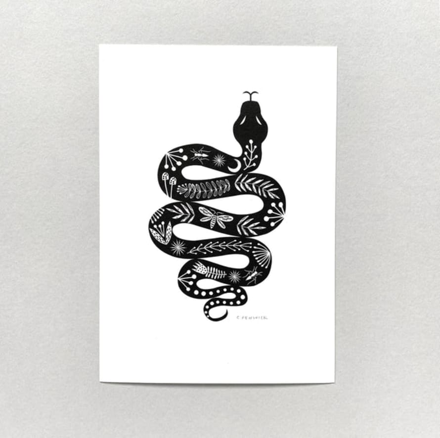 MaggieMagoo Designs Tattoed Snake. Stampa Decorativa Di Maggiemagoo