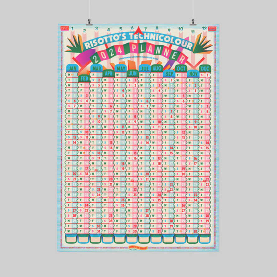 Risotto 2024 Xl Year Planner - A1