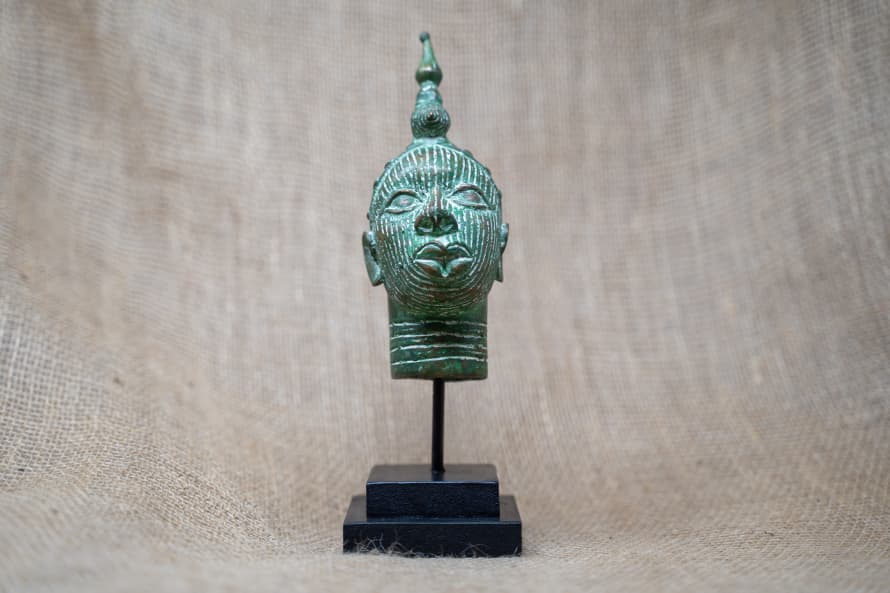 botanicalboysuk Benin Bronze Head - 37.3
