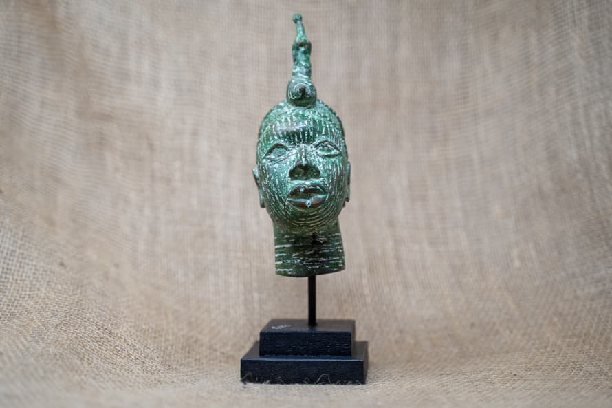 botanicalboysuk Benin Bronze Head - 37.4
