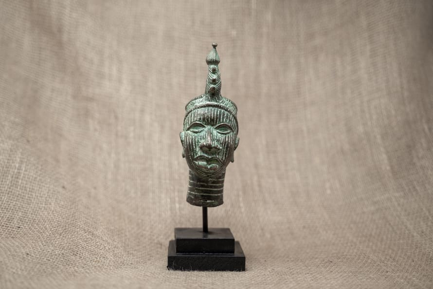 botanicalboysuk Benin Bronze Head - 37.7