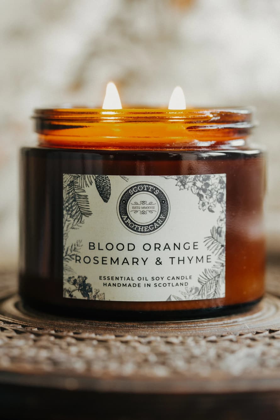 Scott's Apothecary Blood Orange, Rosemary & Thyme Candle 500 Ml