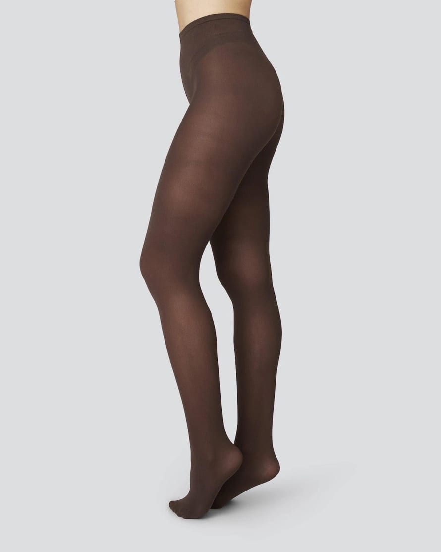Swedish Stockings Olivia Premium Tights | 60 Denier | Dark Brown