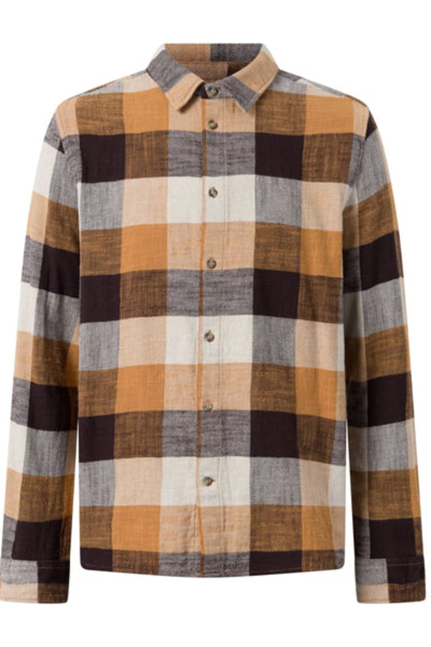 Knowledge Cotton Apparel  Regular Fit Checkered Shirt